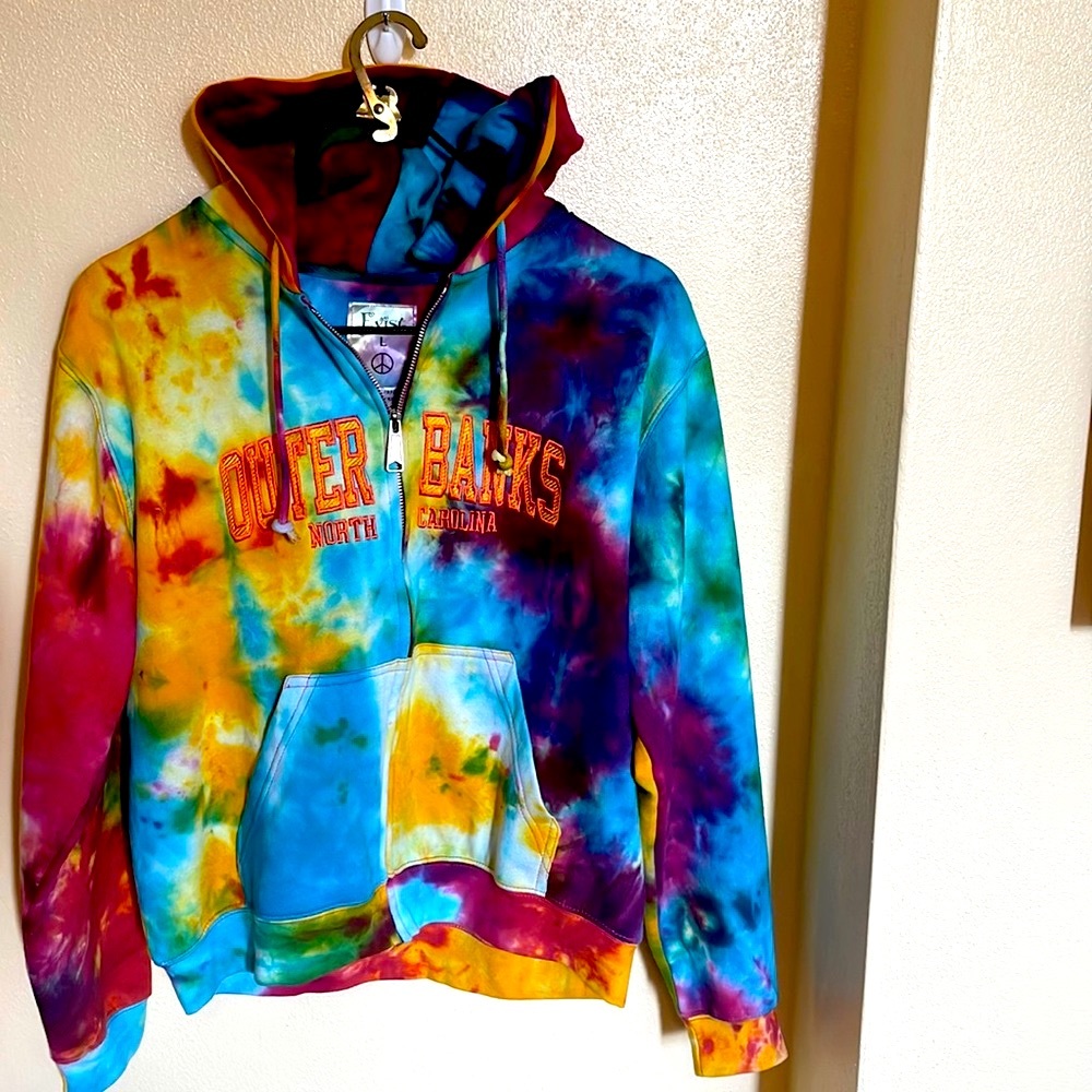 Like New Vintage Outer Banks NC TieDye Hoodie